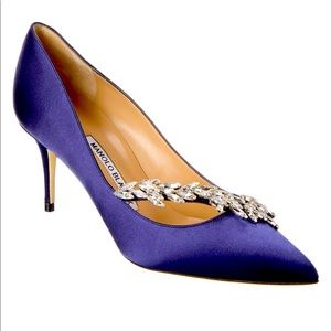 Manolo Blahnik Nadira 70 Satin Pump
